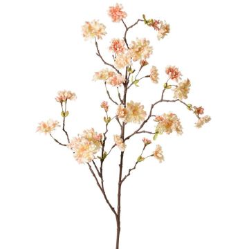 Ramo artificiale di pesco ornamentale KENZUN, fiori, rosa pesca, 110 cm
