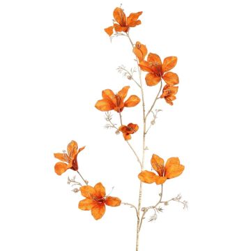 Ramo decorativo in velluto GAZERA, arancione-oro, 115 cm