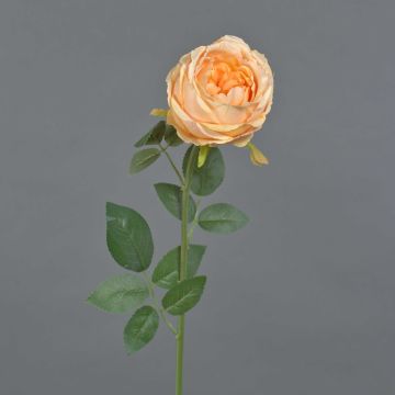 Fiore artificiale Rosa THYRI, pesca, 65 cm