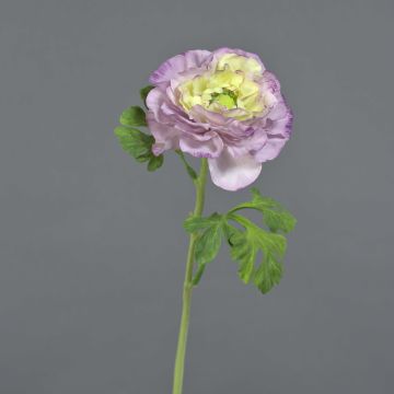 Fiore artificiale ranuncolo KRISTY, lilla-crema, 60 cm, Ø 10 cm