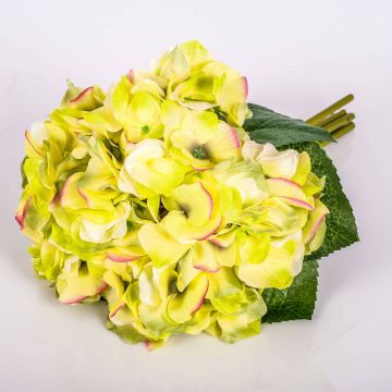 Bouquet d'ortensie di plastica KLARA, giallo-verde, 30cm, Ø18cm