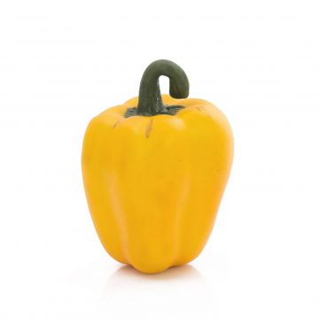 Peperone artificiale PETER, giallo, 11cm, Ø7cm
