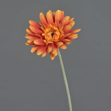 Gerbera sintetica VIRGINIA, arancione, 55cm, Ø11cm