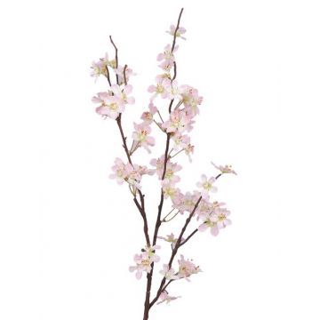 Ramo di melo sintetico LOUISA, con fiori, rosa-bianco, 85cm