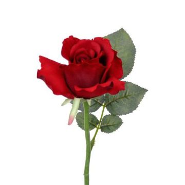 Rosa finta ELLI, rosso, 30cm, Ø6cm