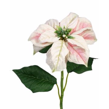 Stella di Natale finta MARRIT, bianco-rosa, 70cm, Ø20cm