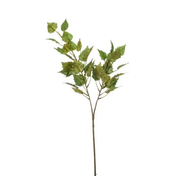 Ramo decorativo di betulla NERIS con fiori, verde, 70 cm
