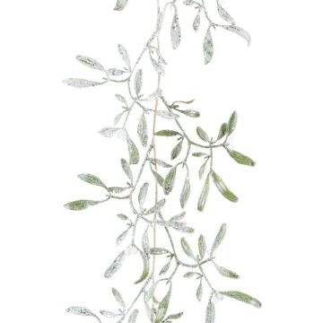 Ghirlanda artificiale vischio FIMPRO, frutti, ghiacciata, bianco-verde, 105 cm