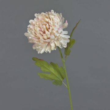 Crisantemo artificiale FYRFOR, rosa-crema, 70 cm