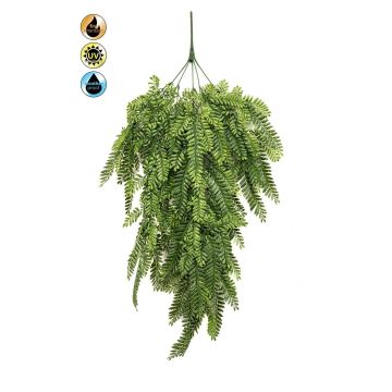 Pianta artificiale felce spada SLORME, bastoncino, crossdoor, difficilmente infiammabile, verde, 80 cm