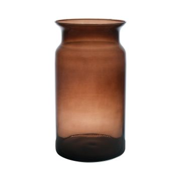 Vaso decorativo in vetro HANNA EARTH, marrone-trasparente, 29,5cm, Ø15cm