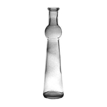 Vaso decorativo a bottiglia REYNALDO di vetro, trasparente, 23cm, Ø5,5cm