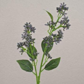 Ramo di viburno artificiale LABIBA con boccioli, blu, 60 cm
