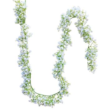 Ghirlanda artificiale di gypsophila LITAGO, bianca, 180 cm