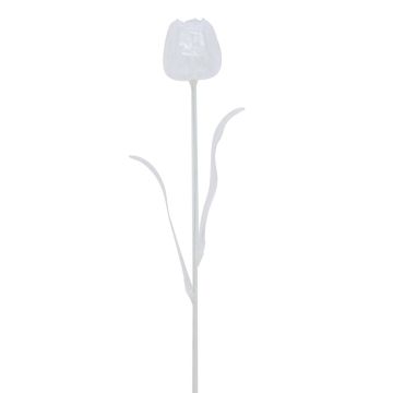 Tulipano artificiale ISHITA ottica in vetro, 12 pezzi, trasparente, 60cm