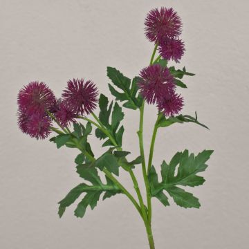 Ramo di fiori artificiale cardo TRAUDLINDE, viola, 55 cm