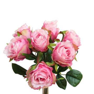 Mazzo di rose artificiali MURINET, rosa-verde, 35 cm