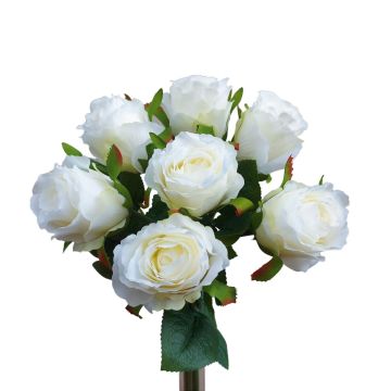 Mazzo di fiori artificiali MURINET, bianco crema, 35 cm