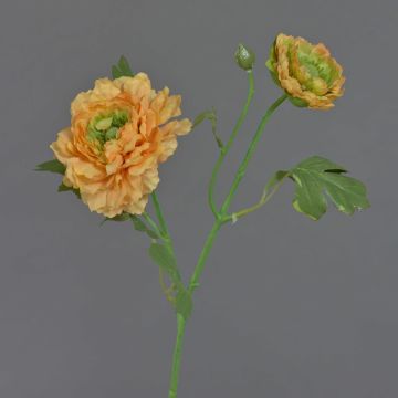 Ramo artificiale Ranuncolo SAGARA, giallo-arancione, 45 cm, Ø5-8 cm