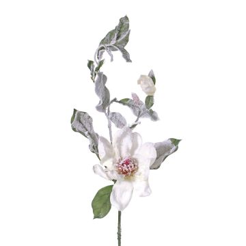 Magnolia artificiale OVJA, innevato, bianco, 80cm, Ø10cm