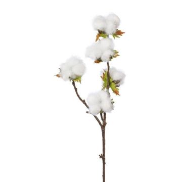 Ramo artificiale cotone GROVEL con frutti, bianco, 45 cm