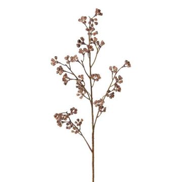 Ramo decorativo eucalipto FRULIN con frutti, rosa scuro, 80 cm