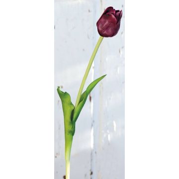 Tulipano artificiale LONA, viola-verde, 45cm, Ø4cm