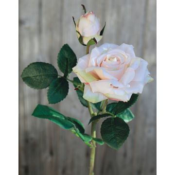 Rosa artificiale SINJE, rosa chiaro, 35cm, Ø9cm
