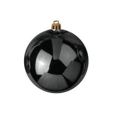 Pallina per l'albero di Natale TEODORA, nero brillante, Ø30cm