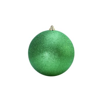 Pallina per l'albero di Natale ABELIA, 4 pezzi, glitter, verde, Ø10cm