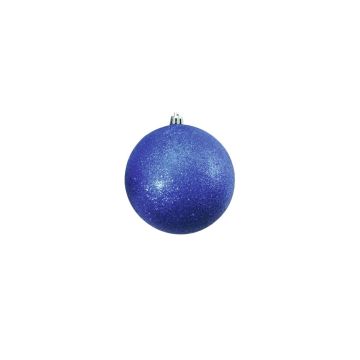 Pallina per l'albero di Natale ABELIA, 4 pezzi, glitter, blu, Ø10cm