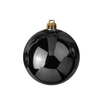 Palla per l'albero di Natale CANELA, nero brillante, Ø20cm