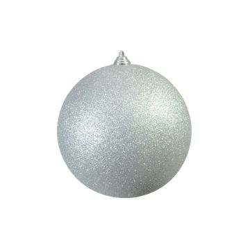 Palla per l'albero di Natale CANELA, glitter, argento, Ø20cm