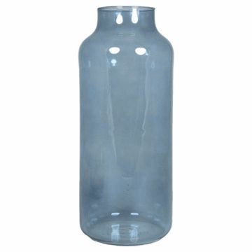 Vaso da tavola SIARA in vetro, blu-trasparente, 35cm, Ø15cm