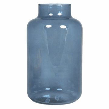 Vaso da tavola SIARA in vetro, blu-trasparente, 25cm, Ø15cm
