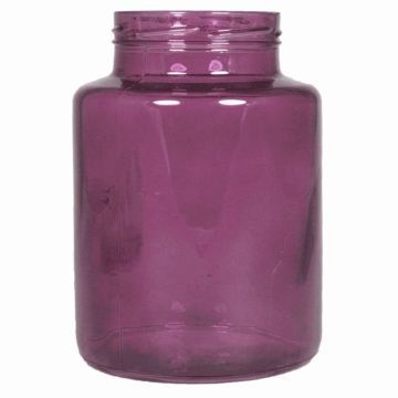 Vaso di vetro VALENTIA, rosa-trasparente, 25cm, Ø17cm