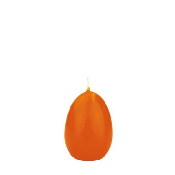 Candele a forma di uovo di Pasqua LEONITA, arancioni, 6 cm, 4,5 cm, 7 h - Made in Germany