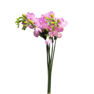 Bouquet artificiale di fresie MENGYAO, rosa, 45 cm