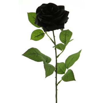 Rosa artificiale KAILIN, nera, 65 cm