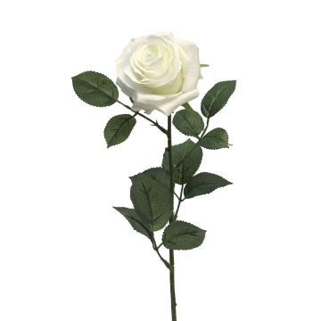 Rosa artificiale KAILIN, bianca, 65 cm
