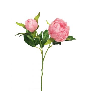 Peonia artificiale YIXUAN, rosa, 40 cm