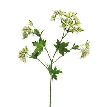 Ramo artificiale di Euphorbia marginata MENGWEN, fiori, verde crema, 65cm
