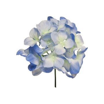 Ortensia artificiale FUHUA, blu-bianco, 25 cm