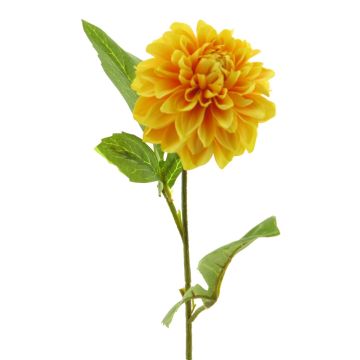 Dahlia artificiale WANRU, giallo-arancione, 50 cm