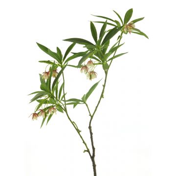 Ramo artificiale di fiore della passione HUARU, rosso crema, 90 cm