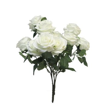 Cespuglio di rose artificiali KAILIN su stelo, bianco, 40cm