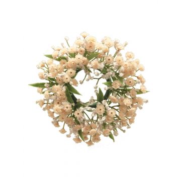 Corona per candele di velo di sposa finto LEFEI, rosa, Ø7cm