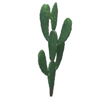 Cactus artificiale di fico d'India ZANHANG, stelo, verde, 65 cm