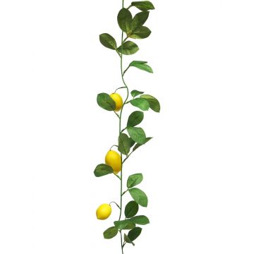 Ghirlanda di limone XIALIN con frutti, giallo, 180 cm