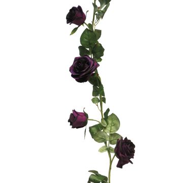 Ghirlanda di rose artificiali KAILIN, viola scuro, 145cm, 145cm